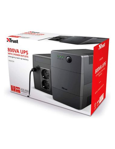 Sai Trust Paxxon Bateria 800 Va Con 2 Tomas Corriente Funcion Avr