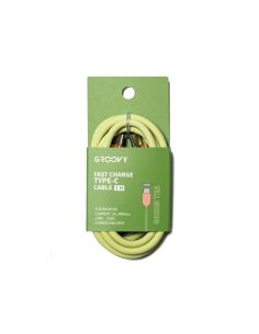 Cable Groovy Usb 2.0 A Usb C Apple Lightning Longitud 1 Mt Silicona Color Verde Te