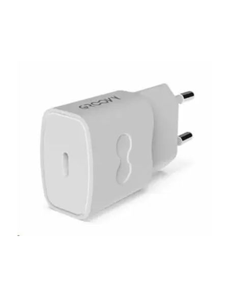 Cargador De Pared Groovy 1 Usb-C Carga Rapida Blanco