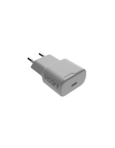 Cargador De Pared Groovy 1 Usb-C Carga Rapida Blanco 2