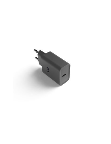 Cargador De Pared Groovy 1 Usb-C 2.0A Carga Rapida Color Gris Oscuro