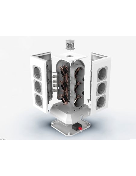 Regleta Q-Connect Enchufe Multiple 16 En 1 Cable 2 Mt 12 Tomas De Corriente+3 Usb+1 Usb Tipo C 120X120X210Mm