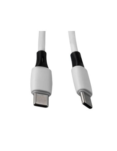 Cable Usb-C A Usb-C Q-Connect Pvc Longitud 1M Blanco