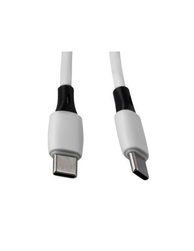Cable Usb-C A Usb-C Q-Connect Pvc Longitud 3M Blanco