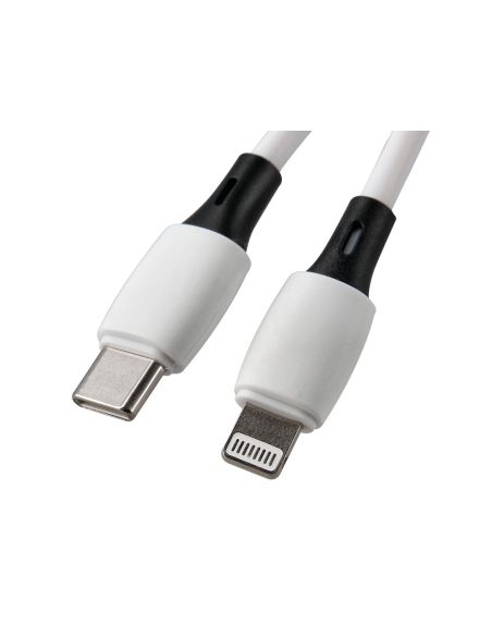 Cable Usb-C A Apple Lightning Q-Connect Pvc Longitud 2M Blanco