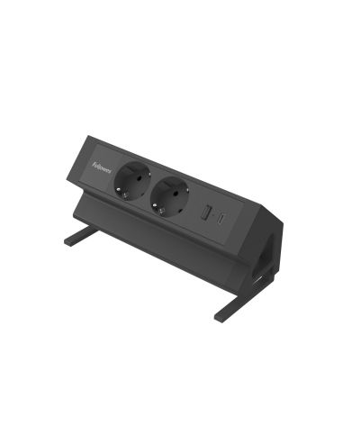 Regleta Fellowes Sobremesa 2 Tomas Corriente + 1 Usb-A + 1 Usb-C