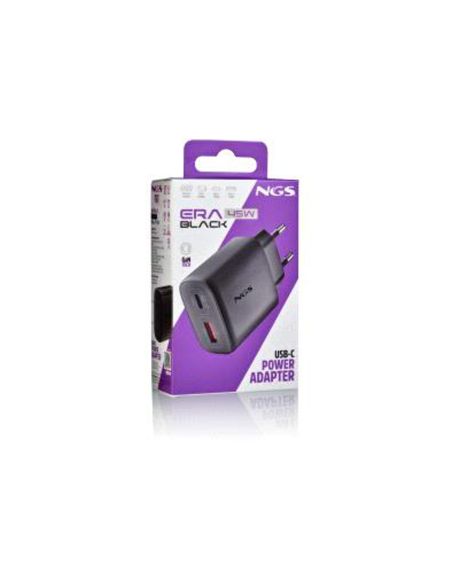Cargador Ngs De Pared Gan Ultrarapido Para Portatil 45W Con 2 Puertos: Usb-C A Usb-A