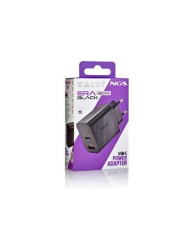 Cargador Ngs De Pared Gan Ultrarapido Para Portatil 30W Usb-C + Usb-A