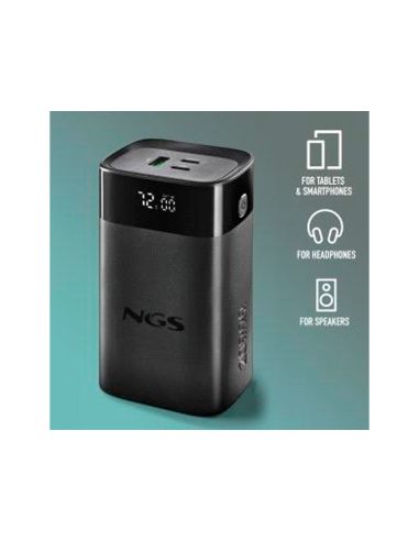 Bateria Externa Ngs Para Portatil Carga Rapida 65W 20000 Mah 2Xusb-C 1Xusb-A