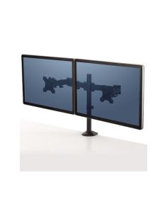 Brazo Para Monitor Fellowes Serie Reflex Ajustable Altura 2 Pantallas Normativa Vesa