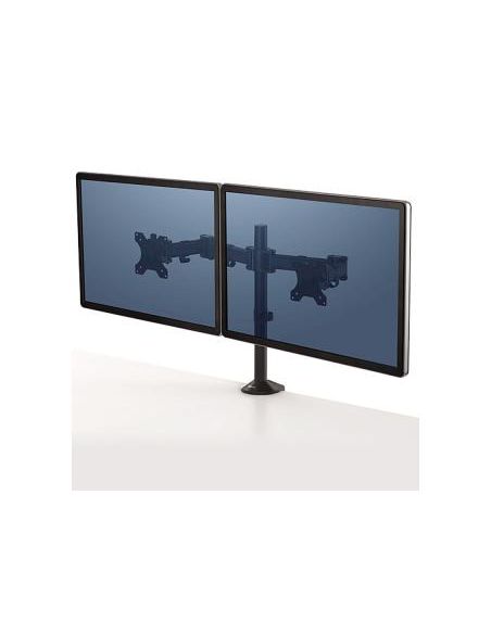 Brazo Para Monitor Fellowes Serie Reflex Ajustable Altura 2 Pantallas Normativa Vesa