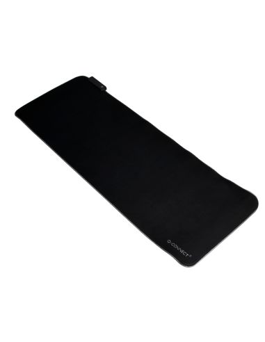 Alfombrilla Para Raton Q-Connect Xxl Iluminacion Led Conexion Usb Color Negro 800X300X4 Mm