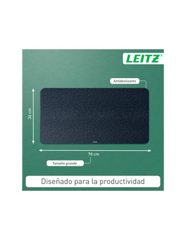 Alfombrilla De Sobremesa Leitz Fieltro 70X36 Cm Color Gris