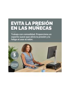 Alfombrilla Para Raton Fellowes Con Reposamuñecas Breyta Azul 250X210X25 Mm 2
