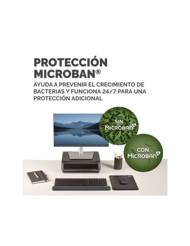 Reposamuñecas Fellowes Para Teclado Breyta Negro 480X70X25 Mm