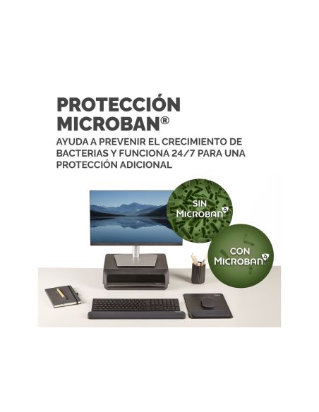 Reposamuñecas Fellowes Para Teclado Breyta Negro 480X70X25 Mm