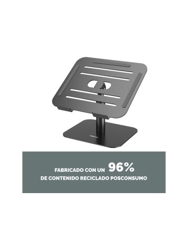 Soporte Para Portatil Fellowes Aluminia Con Peana Negro 280X245X65 Mm