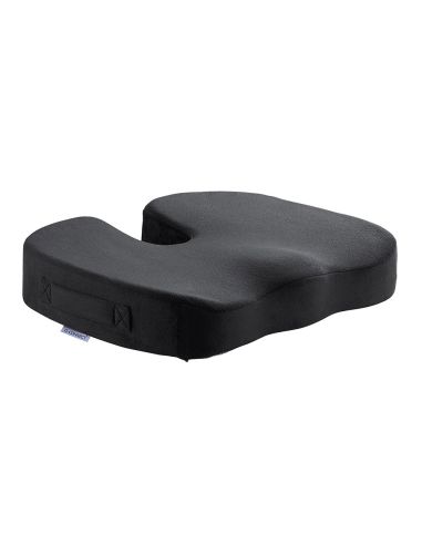 Cojin De Asiento Q-Connect De Espuma Viscoelastica Color Negro 460X370X75 Mm