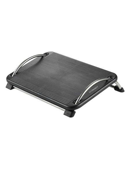 Reposapies Plastico Q-Connect Antideslizante Con Barras De Acero 434X330X105 Mm
