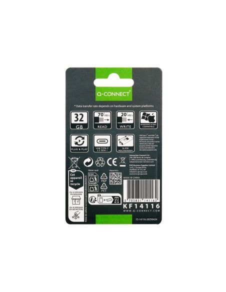 Memoria Usb Q-Connect Flash Drive 32 Gb 3.2 Tipo C