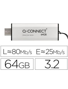 Memoria Usb Q-Connect Flash Drive 64 Gb 3.2 Tipo C
