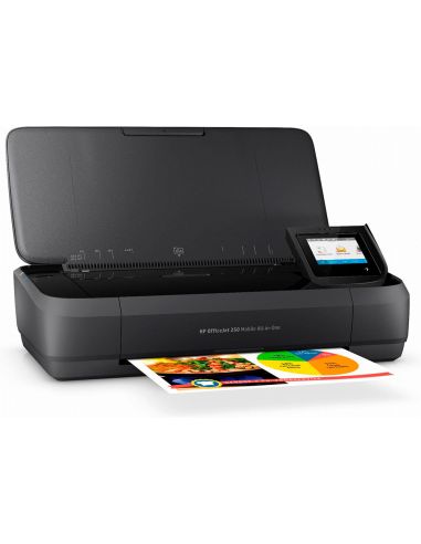 Equipo Multifuncion Portatil Hp Officejet 250 Wifi 4800X1200 Tinta 10 Ppm Negro 7 Color Ppm Escaner Copiadora