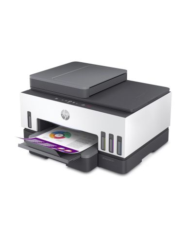 Equipo Multifuncion Hp Smart Tank 7605 All In One Tinta Color A4 15Ppm Negro/9Ppm Color Escaner Copia Impresora