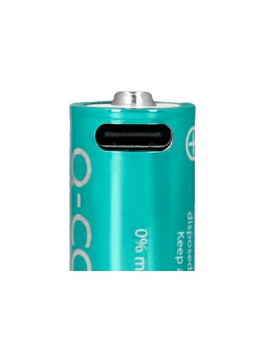Pila Q-Connect Aa Recargable Por Usb-C Blister De 4 Unidades