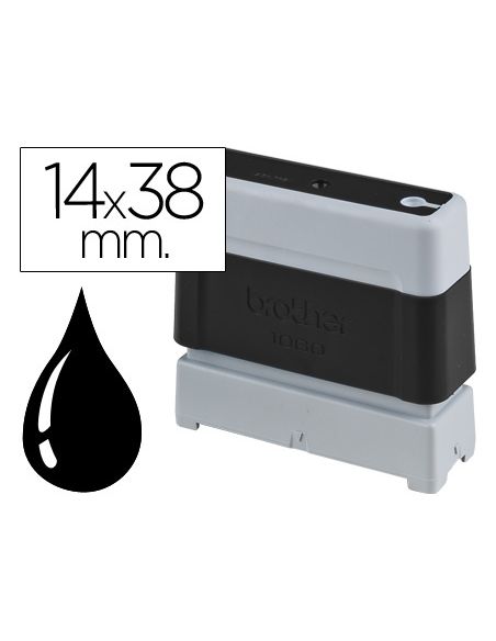 Sello Automatico Brother 14 Mm X 38 Mm Negro