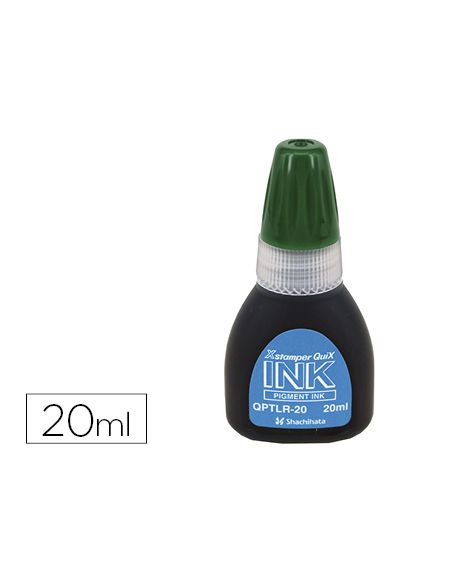 Tinta X'Stamper Quix Para Sellos Verde Bote De 20 Ml