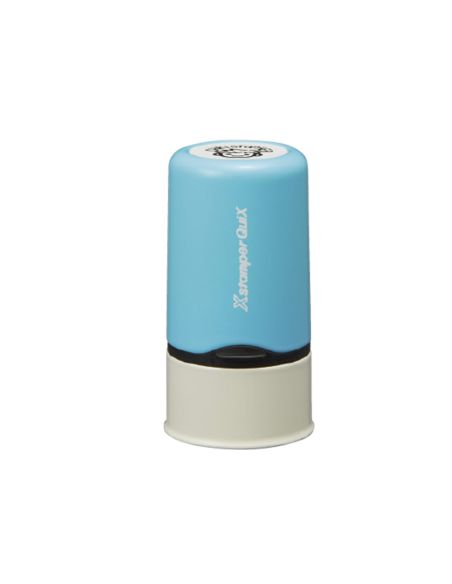 Sello X Stamper Quix Nombre Personalizable Color Azul 13 Mm Qn32