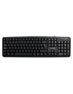 Teclado Q-Connect Con Cable 1,35 Mt Color Negro