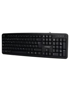 Teclado Q-Connect Con Cable 1,35 Mt Color Negro 2