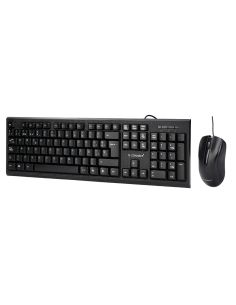 Set Teclado Y Raton Q-Connect Con Cable Color Negro 2