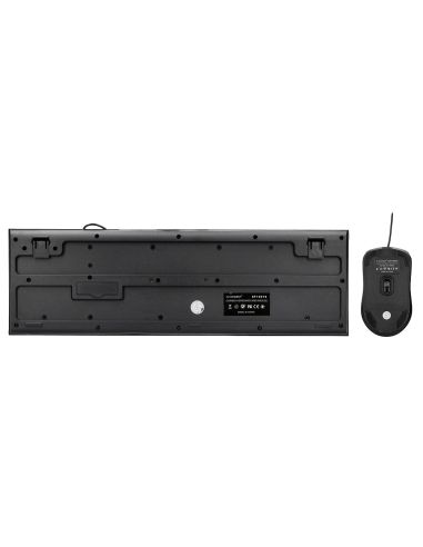 Set Teclado Y Raton Q-Connect Con Cable Color Negro