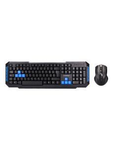 Set Teclado Y Raton Q-Connect Inalambrico Compatible Windows Color Negro