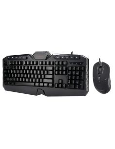 Set Teclado Y Raton Q-Connect Con Cable E Iluminacion Led Color Negro 2