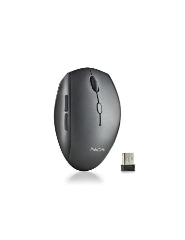 Raton Ngs Bee 800/1200/1600 Dpi Inalambrico 5 Botones Receptor Usb-A 2,4 Ghz Color Negro