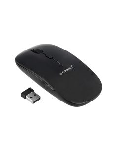Raton Q-Connect Optico Inalambrico Silencioso Dpi 800/1200/1600 Pilas Aaa Negro