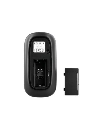 Raton Q-Connect Optico Inalambrico Silencioso Dpi 800/1200/1600 Pilas Aaa Negro