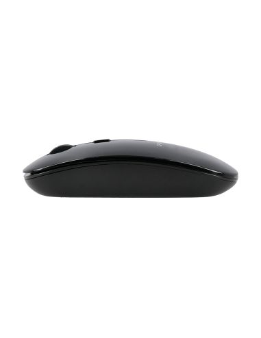 Raton Q-Connect Optico Inalambrico Silencioso Dpi 800/1200/1600 Pilas Aaa Negro