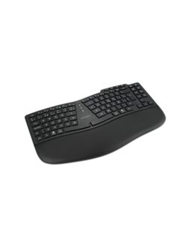 Teclado Kensington Pro Fit Ergo Kb675 Eq Tkl Ergonomico Inalambrico Color Negro