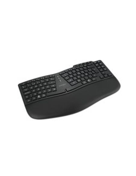 Teclado Kensington Pro Fit Ergo Kb675 Eq Tkl Ergonomico Inalambrico Color Negro
