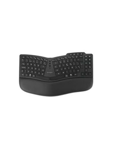 Teclado Kensington Pro Fit Ergo Kb675 Eq Tkl Ergonomico Inalambrico Color Negro