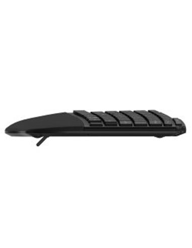 Teclado Kensington Pro Fit Ergo Kb675 Eq Tkl Ergonomico Inalambrico Color Negro