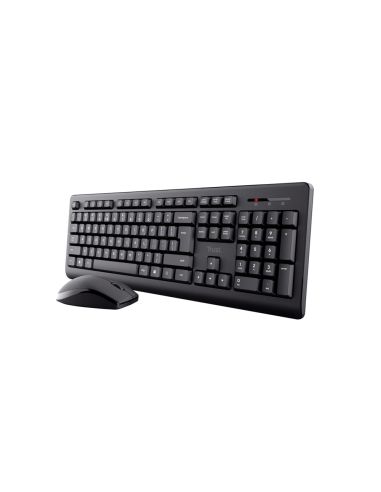 Set Teclado + Raton Trust Primo Inalambrico Usb 2.0 Color Negro