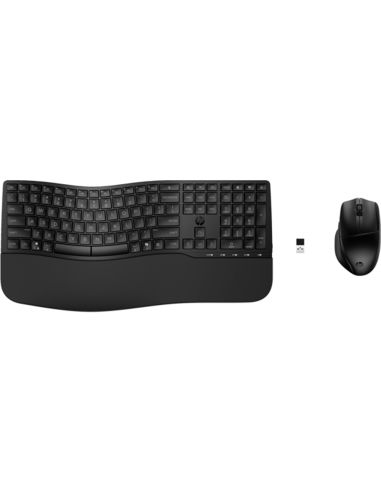 Set Teclado + Raton Hp Combo 685 Modo Dual Comfort Inalambrico Color Negro