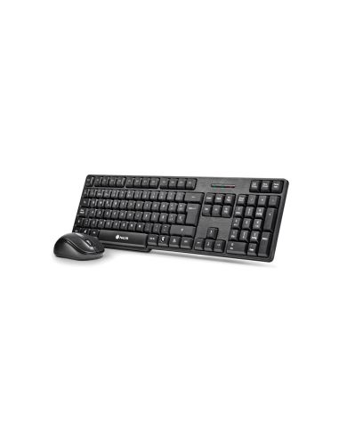 Set Teclado Y Raton Ngs Inalambricos 2.4Ghz Usb Color Negro