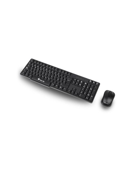 Set Teclado Y Raton Ngs Inalambricos 2.4Ghz Usb Color Negro