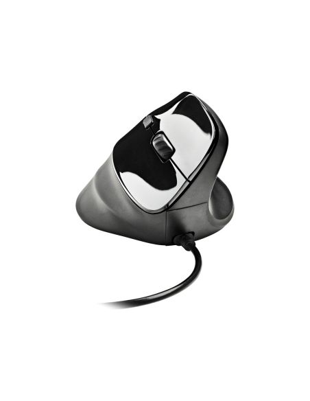 Raton Ngs Samsara Optico 800/1600/2400/3200 Dpi Ergonomico Y Silencioso Con Sensor Laser Color Negro